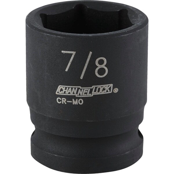 Channellock 1/2 In. Drive 7/8 In. 6-Point Shallow Standard Impact Socket 313238 - main